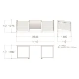 Mueble expositor de azulejos Yato 20 120 plano