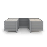 Mueble expositor de azulejos Yato 20 120 plata frontal