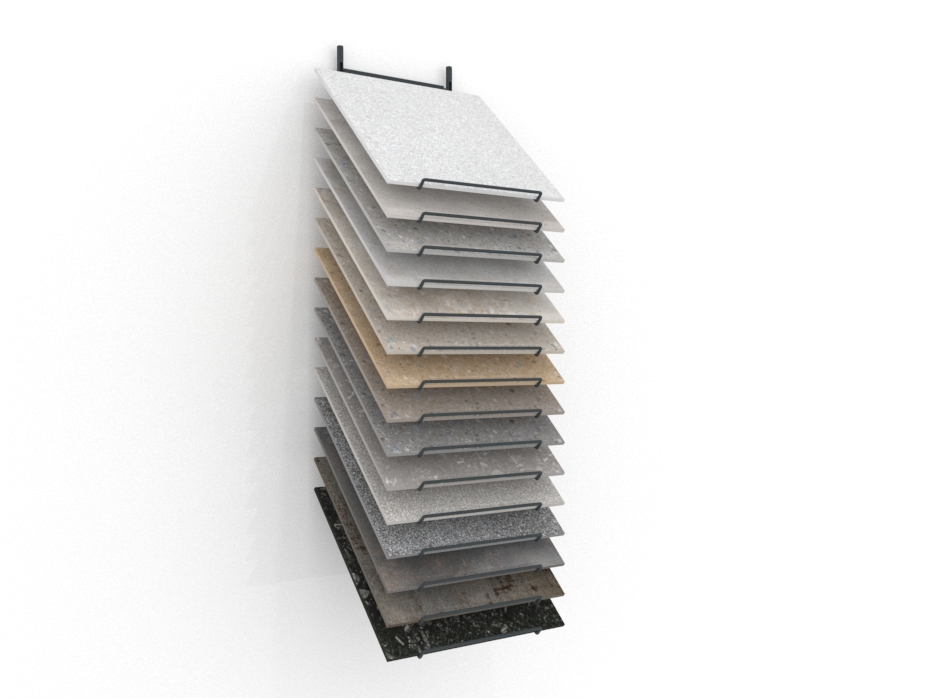 Tile display rack Cascade 600x600 Anthracite
