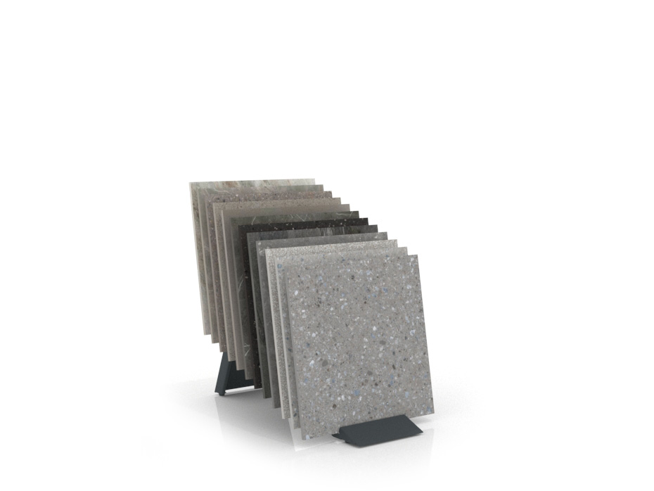 tile display rack Tronchetto Ferro anthracite 1