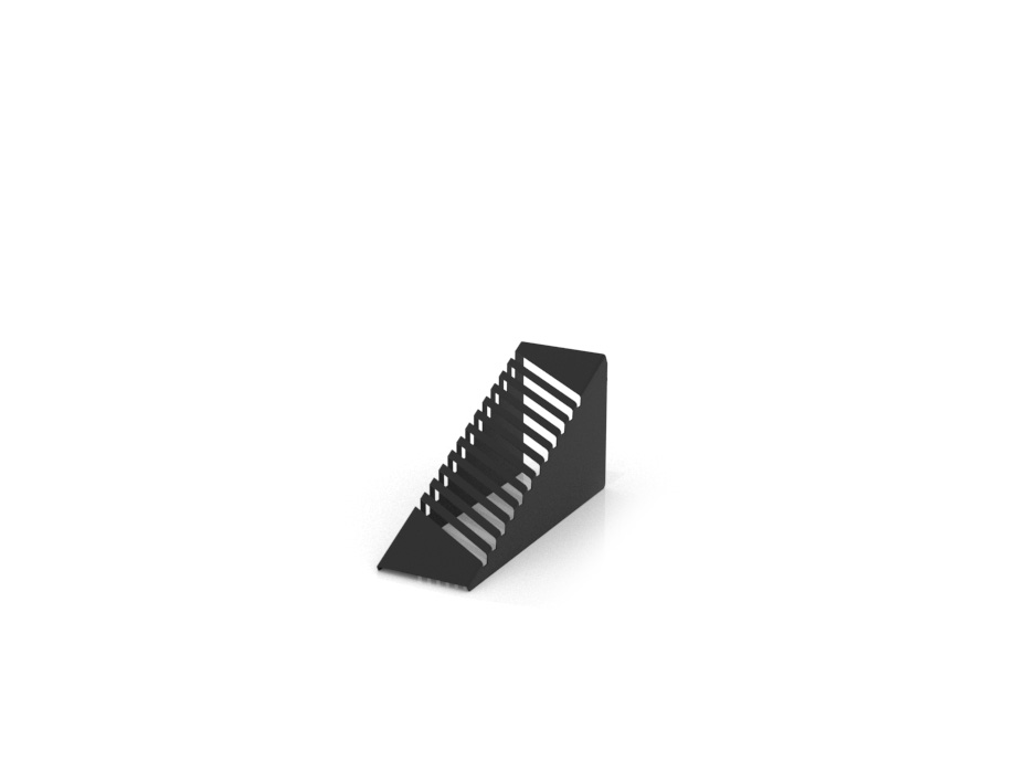 Fliesendisplay Tronchetto Ferro Inclinado Schwarz 3