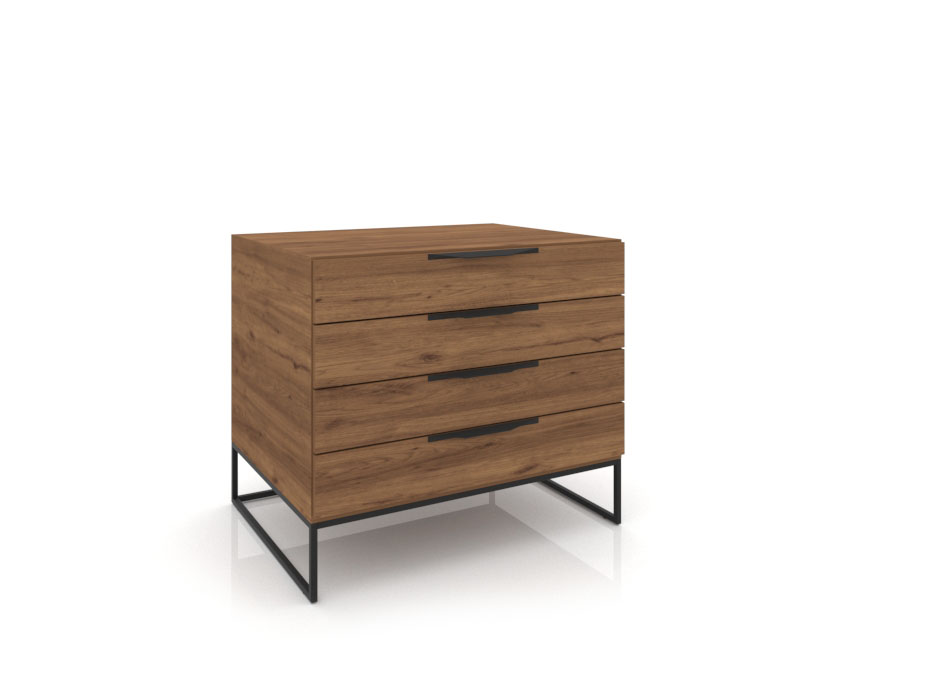 Mueble expositor azulejos tipo cajonera UP4 Closed 101 madera old oak cerrado