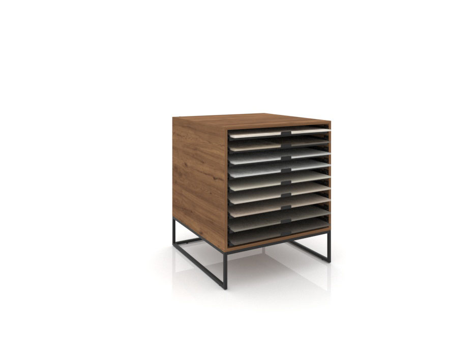UP H Loose 75x75 madera old oak negro cerrado