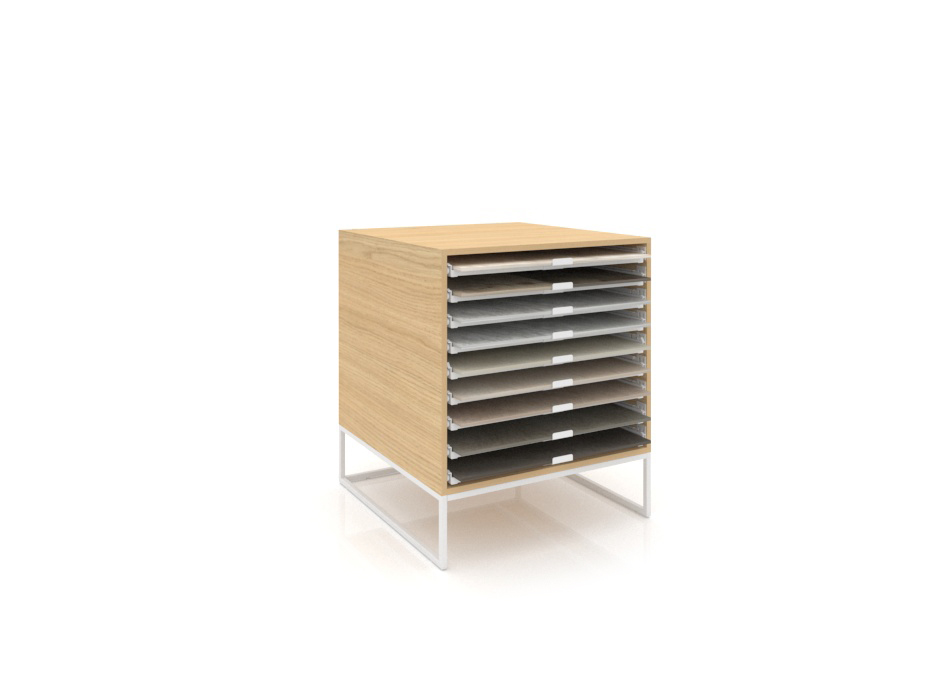 UP H Loose 75x75 madera vicenza blanco cerrado