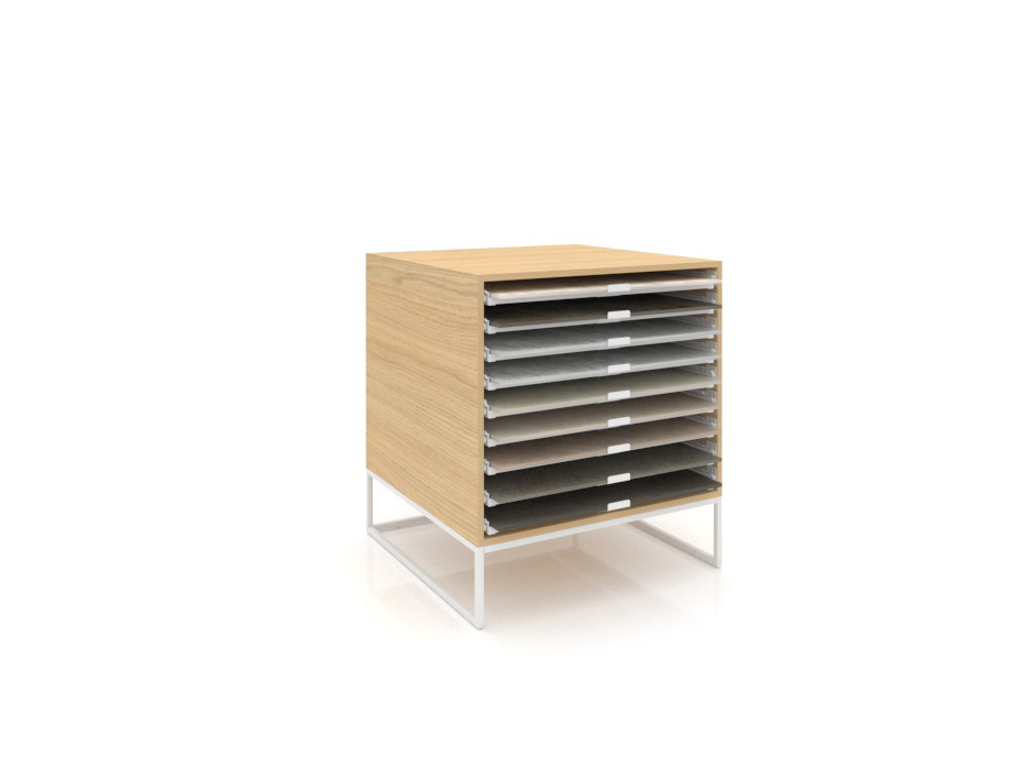 UP H Loose 80x80 madera vicenza blanco cerrado