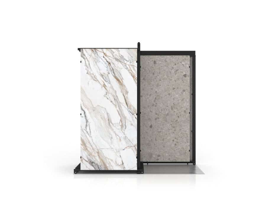 expositor de azulejos multiformato Utah 10+2 2600 negro frontal