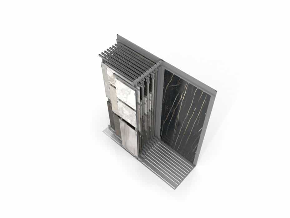Exhibidores de cerámica Utah Multitiles 120x280 plata