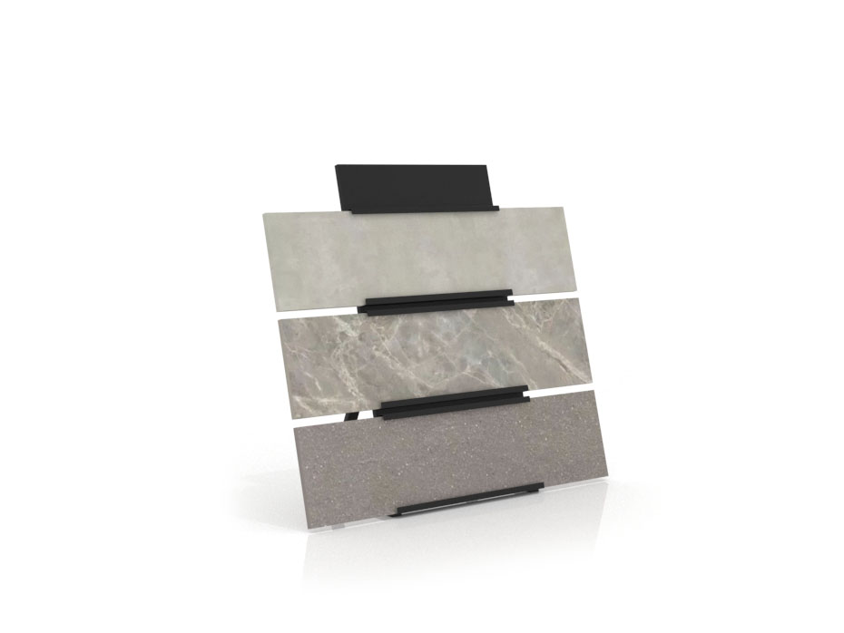Expositor de cerámica para el exterior Wall Outdoor negro lateral