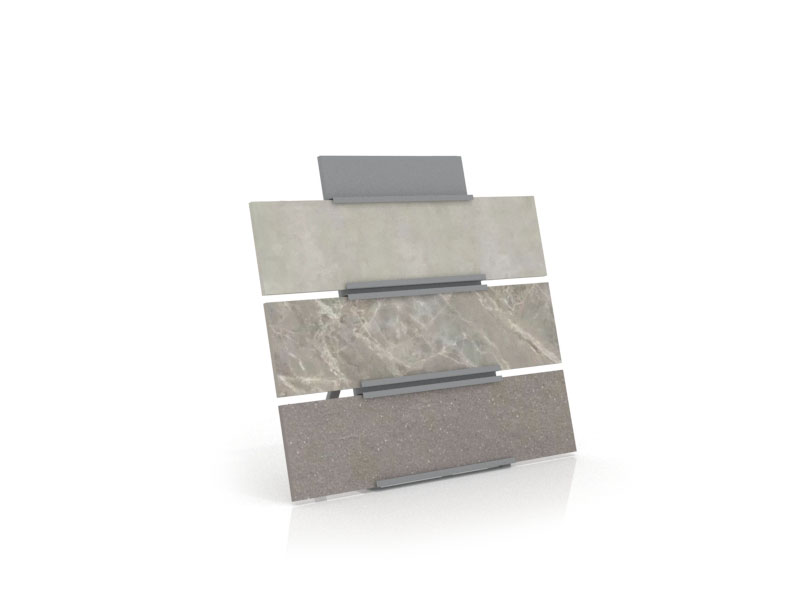 Expositor de cerámica para el exterior Wall Outdoor plata lateral