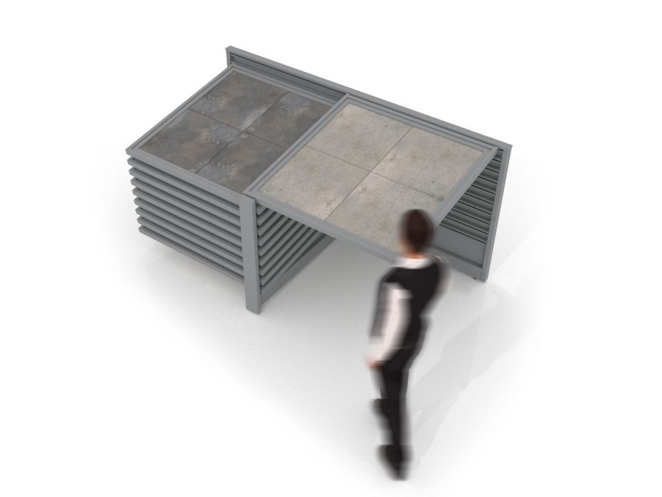 Expositor para pavimentos cerámicos Yato 10 120 plata aérea