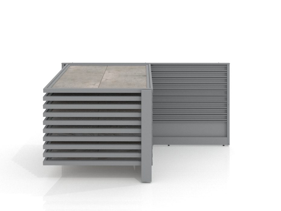 Expositor para pavimentos cerámicos Yato 10 120 plata frontal