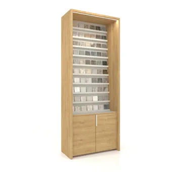 Expositor para muestrario de azulejos Plano Inclinado cabecera