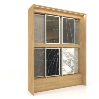 Expositor modular para ceramotecas Boutique Panels cabecera