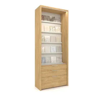 Expositor sencillo azulejo Plano Inclinado Box﻿​ cabecera