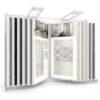 Expositor de azulejos Book 224 con iluminación 2010x1005 blanco frontal