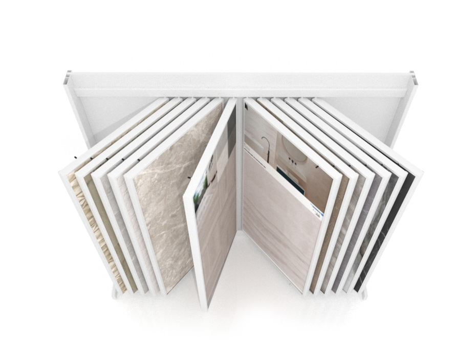 Expositor de cerámica Book XL 224 blanco aerea